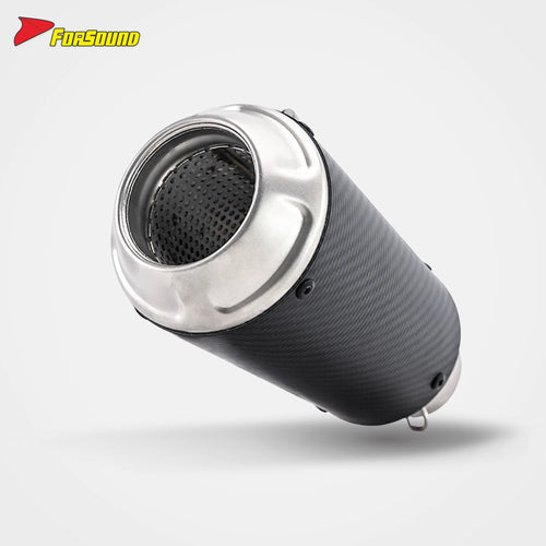 Stainless Steel Carbon Fiber 51Mm LV-10 End Can Exhaust Pipe Universal for Motorcycle Pipe