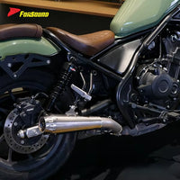 Exquisite Heat Resistant Modified Motorcycle Custom Parts Silvery White Mid-Tail Integrated Exhaust Pipe for HONDA CM500 2025