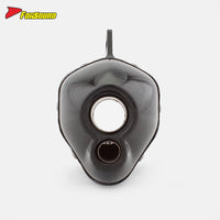 Universal Modified Exhaust Pipe Motorcycle Stainless Steel Carbon Fiber Short Oblique Hexagonal Tail Section Carbon Ak