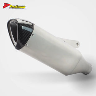 New RS สำหรับ S1000RR ท่อไอเสียท้ายคาร์บอนไฟเบอร์น้ำหนักเบาพิเศษของแท้ ท่อเก็บเสียงปรับแต่งสำหรับการแข่งขันในสนาม