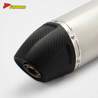 Stainless Steel Carbon Fiber 51Mmend Can Exhaust Pipe Universal Motorcycle Pipe Off-Road Exhaust