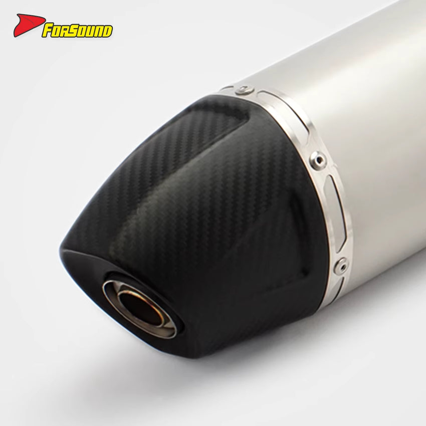Stainless Steel Carbon Fiber 51Mmend Can Exhaust Pipe Universal Motorcycle Pipe Off-Road Exhaust