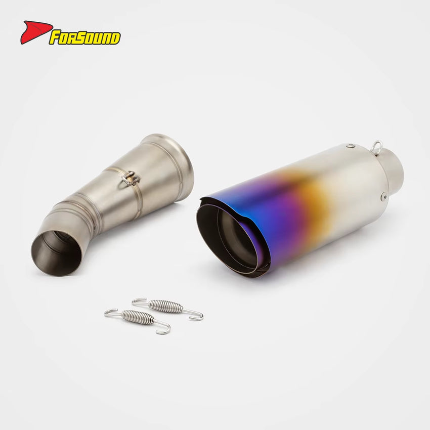 For ZONTES 703RR Mid-Tail Straight-Through Down-Exit Exhaust Oblique Barrel Supersport Racing Aggressive Sound Zontes 703Rr Tail