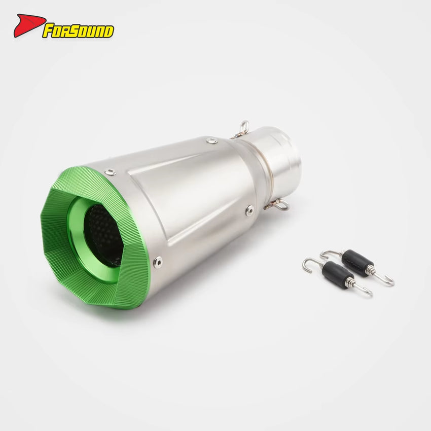 Factory Direct New Condition 51Mm/60Mm Universal Motorcycle Exhaust Muffler with DB Killer for KAWASAKI ZX-4R ZX-6R YAMAHA MT09