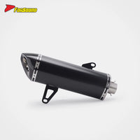 New Yamaha XMAX Black Stainless Steel Carbon Fiber Full System Exhaust Retrofit Tip Matte Front-Mid Section Urban Commuting