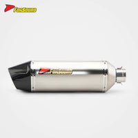 Stainless Steel Carbon Fiber 51Mm Marco Polo Roman Clamp End Can Exhaust Pipe Universal Motorcycle Pipe