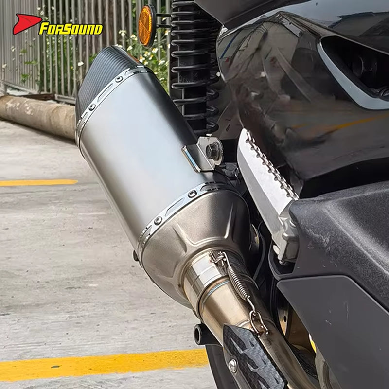 For X-MAX Stainless Steel 51Mm Exhaust Full Motorcycle Exhaust System