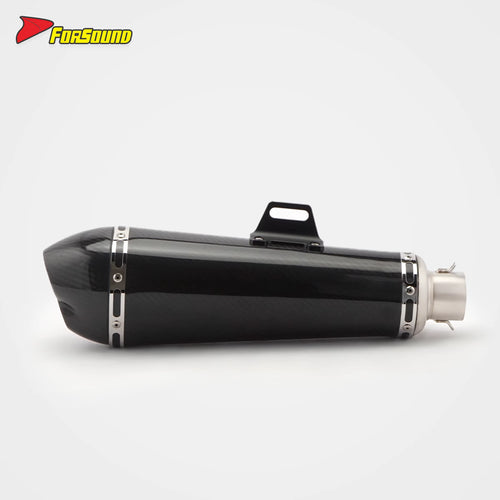 Stainless Steel Carbon Fiber Exhaust End Can Universal Motorcycle 51Mm Pipe Honda Forza 750 Slip-On Exhaust Carbon DB Killer