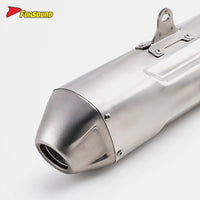 RS Universal Stainless Steel 51Mm Caliber Motorcycle Exhaust Pipe Muffler DB Killer for XMAX300 R6 R25 CBR400R ADV150 CRF300