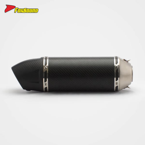 Stainless Steel Carbon Fiber 51Mmend Can Exhaust Pipe Universal Motorcycle Pipe Off-Road Exhaust