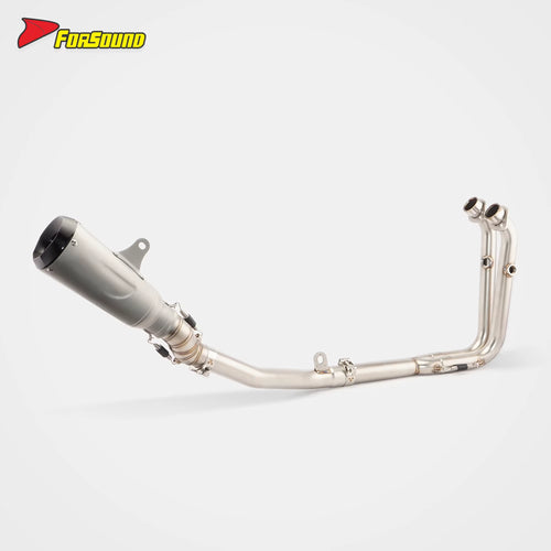 For CFMOTO Stainless Steel Carbon Fiber SR Full-Section Silencer Exhaust Pipe for CFMOTO 450SR 450NK Motorcycles Condition New