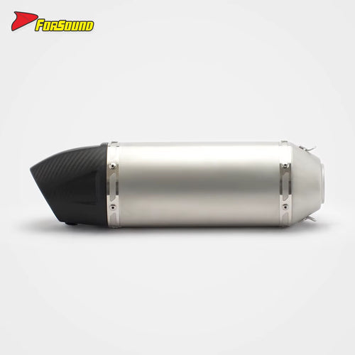 Stainless Steel Carbon Fiber 51Mm Exhaust End Can for Universal Motorcycle 51Mm Pipe