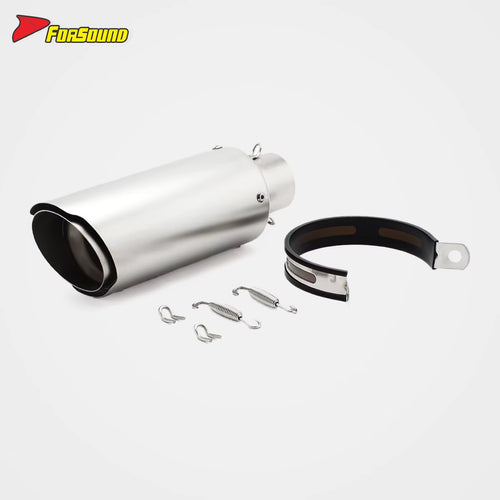 Stainless Steel 51Mm Car Mouth Young Lion End Can Exhaust Pipe Universal Motorcycle Pipe