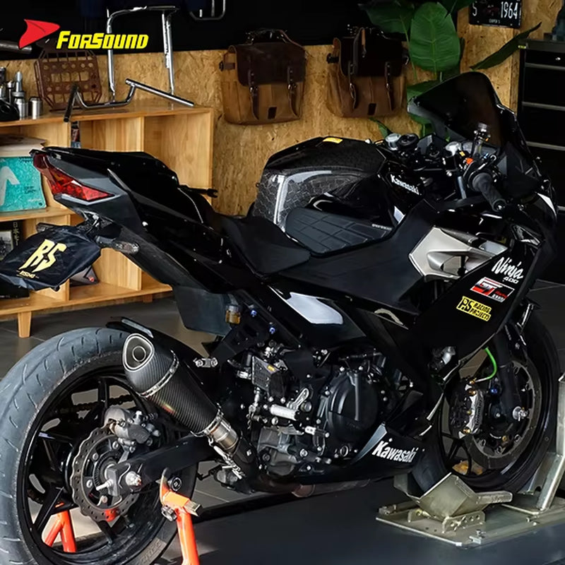 Stainless Steel 51Mm Exhaust Mid-Tail Exhaust Pipe for Kawasaki Ninja 400