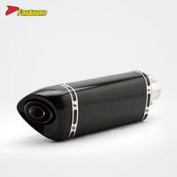New Universal FORSOUND 51Mm Diameter K11 AK Style Carbon Fiber Floral Pattern Exhaust Matte Finish Removable Baffle Improved