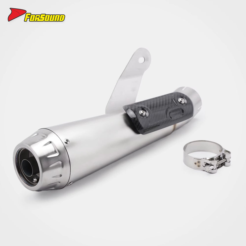 For S1000RR Exhaust FORSOUND Arrow Mid-Rear Integrated Stainless Steel Heat Shield High-Pitched Racing Exhaust Note OEM ODM