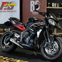 New Condition Stainless Steel Laser Print Motorcycle Modified Full System Exhaust Pipe for Triumph 765 2017-2024 765R OEM/ODM