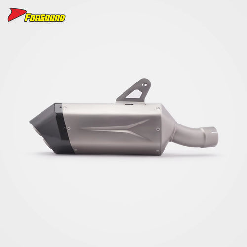 For R1300GS Full Titanium Mid-Tail Integrated Exhaust System Carbon Fiber Tip Lightweight Forging High Flow Customizable LOGO