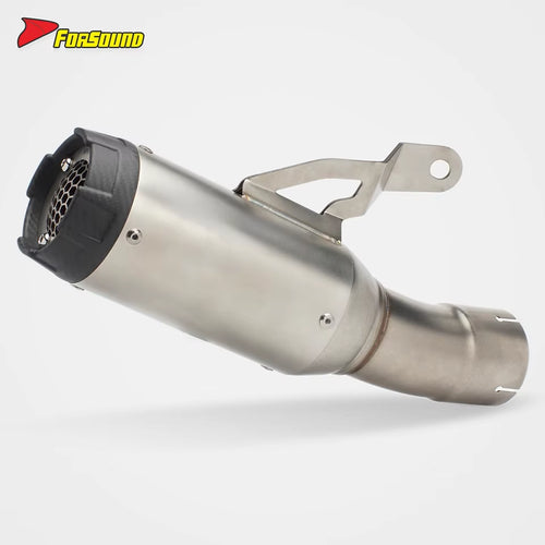 New FORSOUND S1000RR/S1000R Tail Section Exhaust Pipe 2010-2025 Carbon Fiber Stainless Steel Honeycomb Mesh Compatible