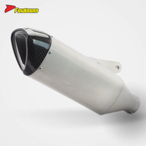 Forsound New S1000RR 2010-2020 Puppy Pro Style Full Carbon Fiber Stainless Steel Dual Sport Exhaust System Throat Track