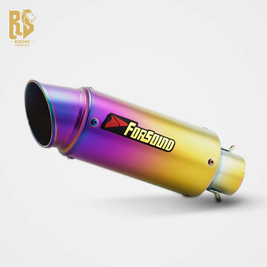 New Condition Universal Motorcycle Oblique Barrel Modified Exhaust Muffler Customizable Slip-On Loud Sound OEM ODM