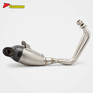 Yamaha MT07 Exhaust Fit Yamaha MT07 2013-2025 Stainless Steel 51Mm Full Motorcycle Exhaust System for Daily Naked Bike Use