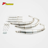 New FORSOUND KAWASAKI KH250 Retro Motorcycle 3-Into-3 Stainless Steel Exhaust System High Temp Corrosion Resistance Full Sound