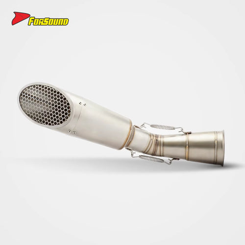 For ZONTES 703RR Straight-Through Down-Exit Exhaust with Honeycomb Mesh Cover Zontes 703Rr Escapes Horsepower Improvement OEM