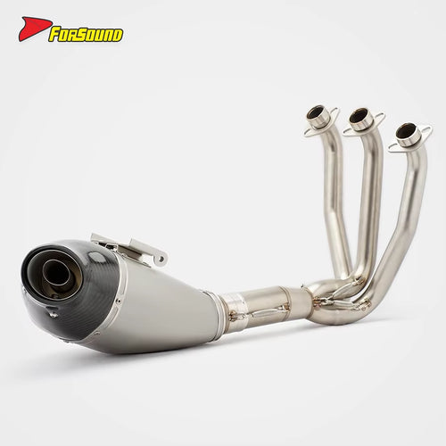 New FORSOUND for 675Sr Stainless Steel Full Under-Tail Exhaust System Precision Welding Aggressive Growl OEM Interface