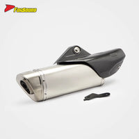 FORSOUND Yamaha MT10 Exhaust K12 Style Long Mid-Tail Slip-On Muffler Stainless Steel for Yamaha R1 2015-2025 Superbike Extended