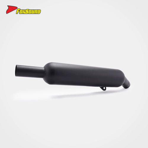 For Clc450 Black Stainless Steel Torpedo-Style Muffler Section Retro Cruiser Exhaust Deep Mellow Note Fit 2023-2026 Model
