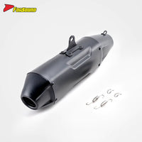RS Original Universal Stainless Steel Muffler Exhaust Pipe New Condition DB Killer for XMAX300 R6 R25 CBR400R ADV150 CRF300