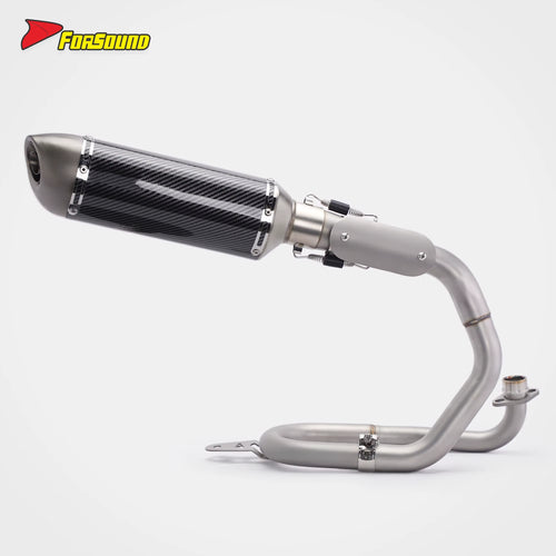 For Monkey 125 Exhaust Stainless Steel Black/Silver Small Square Full Exhaust System Low Backpressure Optimization Urban
