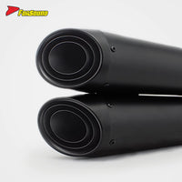 For Ninja 400 Stainless Steel 51Mm Exhaust Mid-Tail Exhaust Pipe with Double Pipes Placement