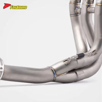 2021-2025 for Trident660 Stainless Steel Titanium Alloy Front-Mid Section Exhaust Pipe Carbon Fiber Rear Exhaust OEM