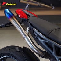 For Ducati Hypermotard 950 2019-2025 Stainless Steel Motorcycle Dual-Exit Exhaust Pipe End Can Torch-Style Customizable OEM ODM