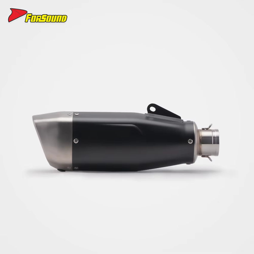 Trident660 2021-2024 Blade OEM Rear Carbon Fiber Exhaust New Compatible Retrofit/Upgrade Right Pipe Black Silver Stainless Steel