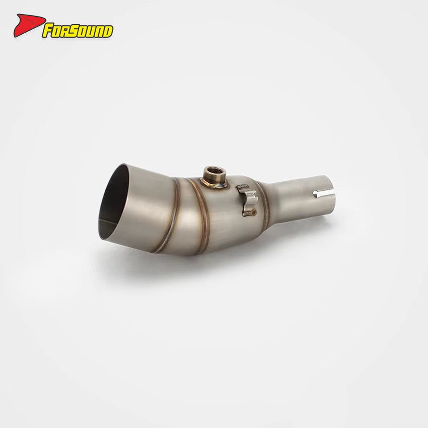 For ADV 350 Extended Slanted Hexagonal Mid-Rear Section Stainless Steel Exhaust Deep Sport Note 2024-2025 Model FORSOUND