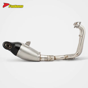 สำหรับ QJMOTOR 600GS-3B รุ่นปี 2020-2025 ชุดท่อไอเสียแบบเต็มสำหรับรถจักรยานยนต์สเตนเลสสตีลแบบออกด้านล่างโดยเฉพาะสำหรับสี่สูบ OEM