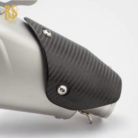 RS Original Universal Modified Motorcycle Exhaust Pipe Pioneer Carbon Fiber Cover Tail Section 51Mm Diameter Stainless Steel