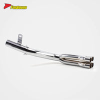 Retro and Heat Resistant Six-Section Electroplated Motorcycle Exhaust Pipe Full System Exhaust Pipe for CBX400F 1981-1984