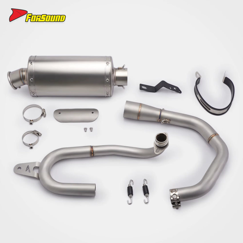 New Forsound for Monkey 125 Stainless Steel Immortal Bird-Style Full Exhaust System Deep Mellow Exhaust Note Urban Commute
