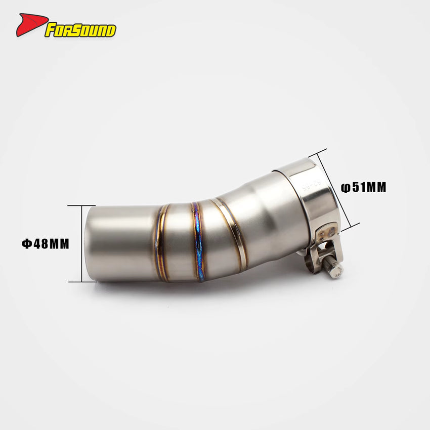Titanium Alloy 51Mm Front and Middle Section Exhaust Pipe for V-STROM800DE ODM&OEM