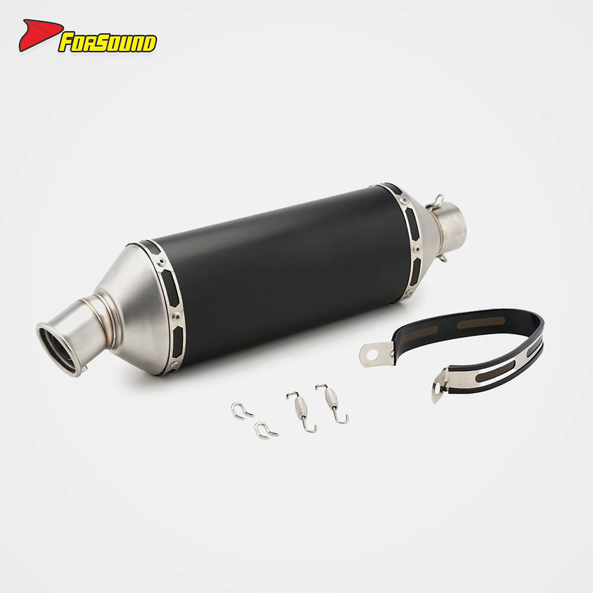 RS Original Universal Motorcycle Exhaust Pipe Stainless Steel Sound Excited Pipe 51Mm Caliber End Can