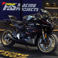 Factory Direct New Condition Stainless Steel 51Mm Slip-On Mid-Tail Integrated Exhaust Pipe for Cfmoto 450SR 450NK Sport-Tourer