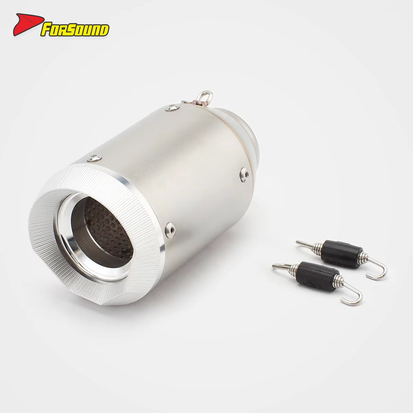 Stainless Steel Carbon Fiber 51Mm AR Cola End Can Exhaust Pipe for Universal Motorcycle Pipe