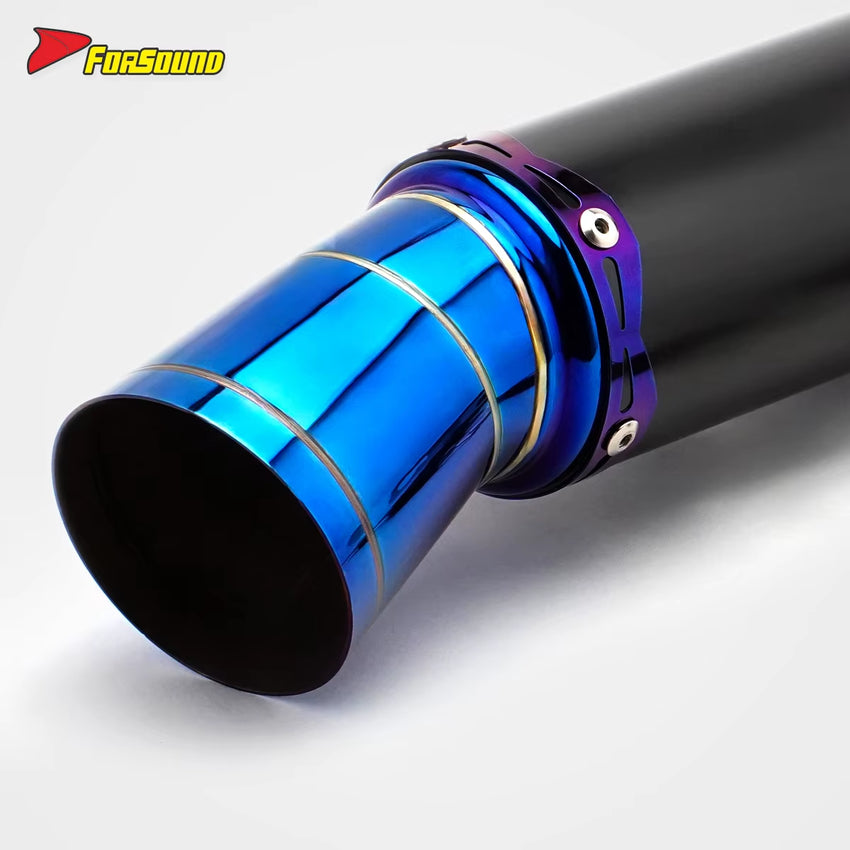 RS Original New Stainless Steel Motorcycle Exhaust Pipe 51Mm Caliber End Can