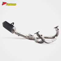 R1300GS for Forsound New Carbon Fiber Cable-Controlled Valve Front-Mid Section Black Aurora Slip-On Full Exhaust System For