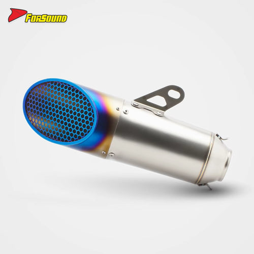 Stainless Steel 51Mm Honeycomb End Can Exhaust Pipe Universal Motorcycle Pipe