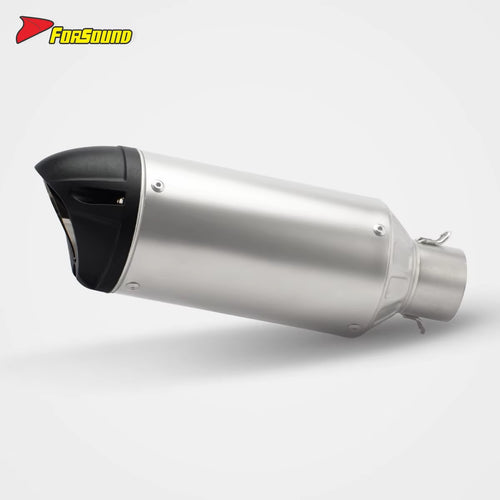 Universal 51Mm Locomotive Style Stainless Steel Motorcycle Modified End Can Slip-On for Zx-4R NINJA400 800Nk CB500 R3 MT07 OEM